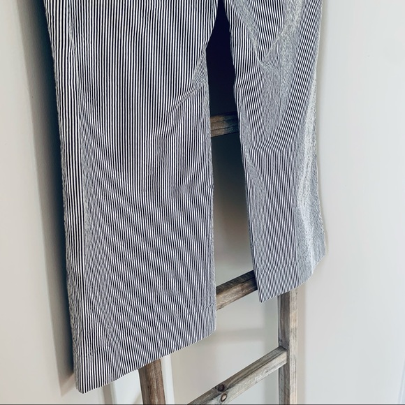J. Crew Teddie Striped Cropped Sailor Inspired Kick Pant Size 10 - Picture 10 of 14